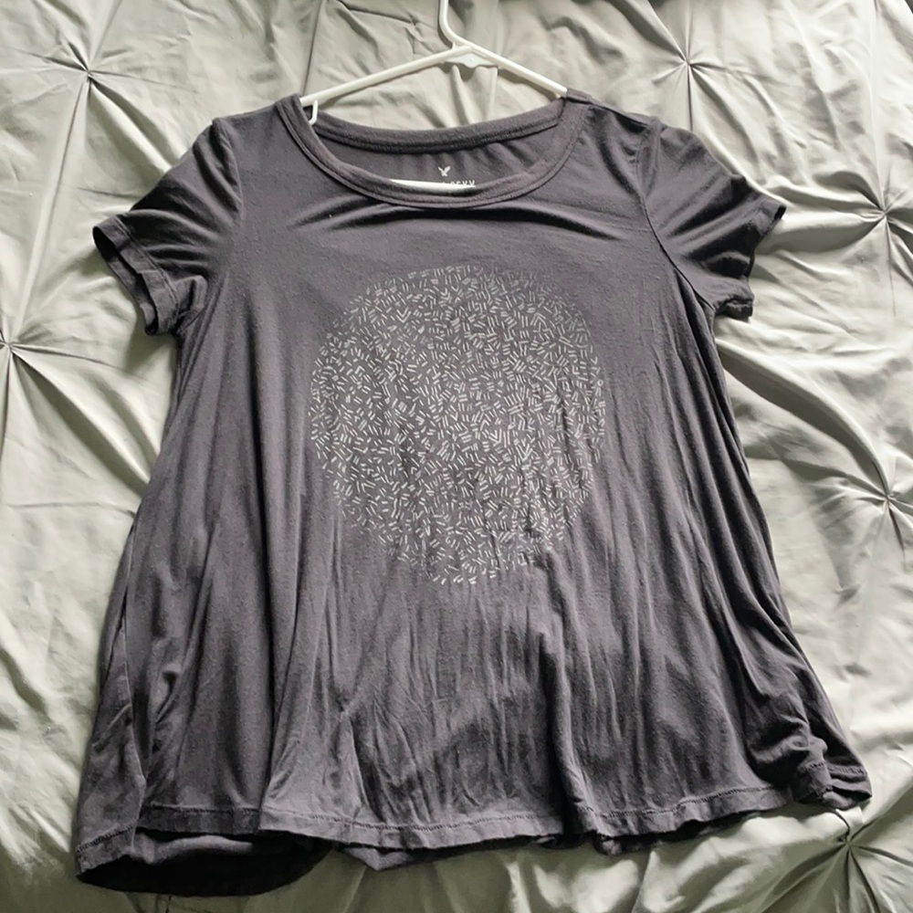 AE Soft and Sexy Graphic Flowy Top